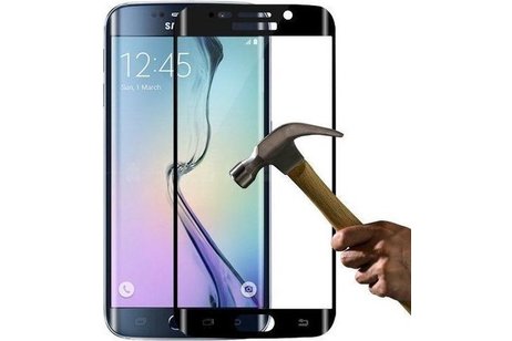 3D Gehard Tempered Glass - Screenprotector - beschermglas - Geschikt voor Samsung Galaxy S6 Edge G925F Zwart