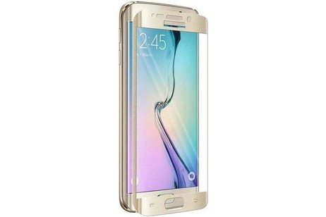 3D Gehard Tempered Glass - Screenprotector - beschermglas - Geschikt voor Samsung Galaxy S6 Edge G925F Goud