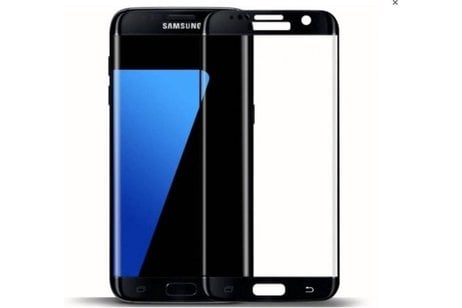 3D Gehard Tempered Glass - Screenprotector - beschermglas - Geschikt voor Samsung Galaxy S7 Edge G935F Zwart