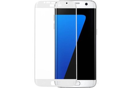 3D Gehard Tempered Glass - Screenprotector - beschermglas - Geschikt voor Samsung Galaxy S7 Edge G935F Wit