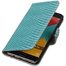 Slang Bookstyle Hoes voor Samsung Galaxy A7 (2016) A710F Turquoise