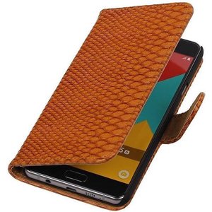 Slang Bookstyle Hoes voor Galaxy A5 (2016) A510F Bruin