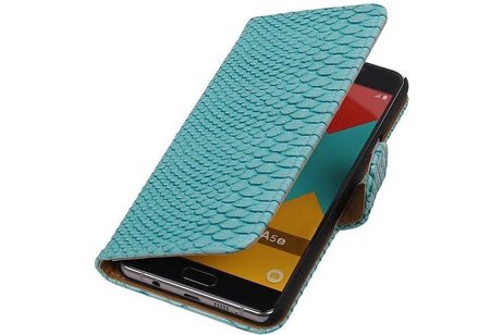 Slang Bookstyle Hoes - Geschikt voor Samsung Galaxy A5 (2016) A510F Turquoise