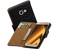 Slang Bookstyle Hoes - Geschikt voor Samsung Galaxy A3 (2016) A310F Zwart