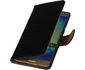 Slang Bookstyle Hoes - Geschikt voor Samsung Galaxy A7 Zwart