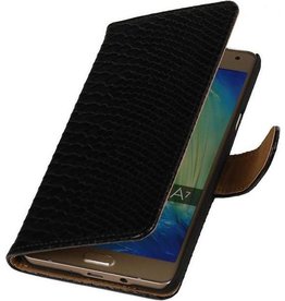 Slang Bookstyle Hoes voor Samsung Galaxy A7 Zwart