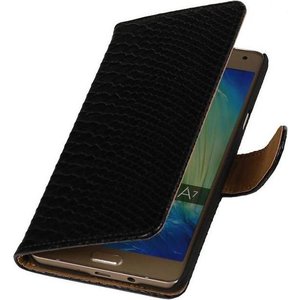 Slang Bookstyle Hoes - Geschikt voor Samsung Galaxy A7 Zwart