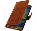 Slang Bookstyle Hoes - Geschikt voor Samsung Galaxy A7 Bruin