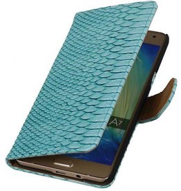 Slang Bookstyle Hoes voor Samsung Galaxy A7 Turquoise