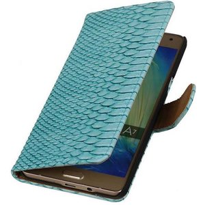 Slang Bookstyle Hoes - Geschikt voor Samsung Galaxy A7 Turquoise