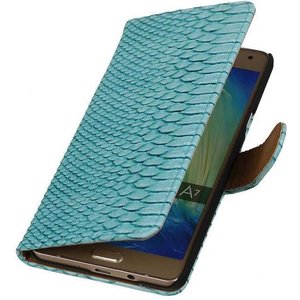 Slang Bookstyle Hoes voor Galaxy A7 Turquoise