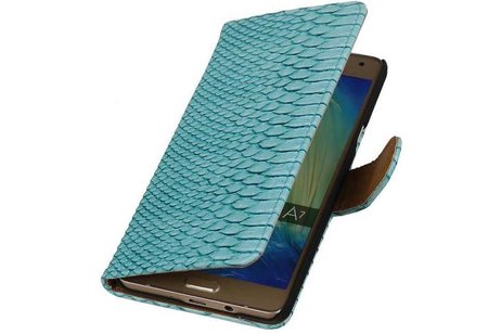 Slang Bookstyle Hoes voor Galaxy A7 Turquoise