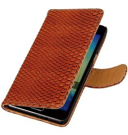 Slang Bookstyle Hoes voor Samsung Galaxy A5 Bruin
