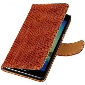 Slang Bookstyle Hoes - Geschikt voor Samsung Galaxy A5 Bruin