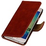 Hout Bookstyle Hoes voor Samsung Galaxy A3 Rood
