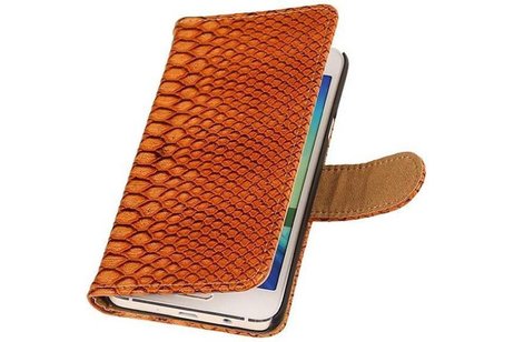 Slang Bookstyle Hoes - Geschikt voor Samsung Galaxy A3 Bruin