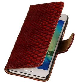 Slang Bookstyle Hoes voor Samsung Galaxy A3 Rood