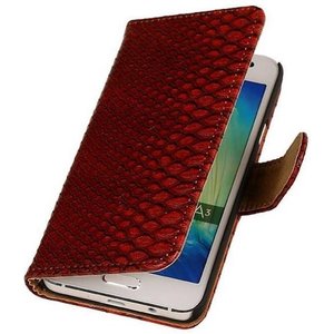 Slang Bookstyle Hoes voor Galaxy A3 Rood