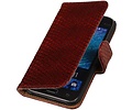 Slang Bookstyle Hoes - Geschikt voor Samsung Galaxy J1 J100F Rood