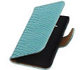 Slang Bookstyle Hoes voor Galaxy J1 J100F Turquoise
