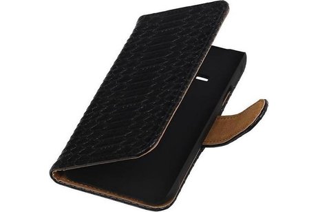 Slang Bookstyle Hoes - Geschikt voor Samsung Galaxy J1 Ace Zwart