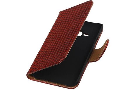 Slang Bookstyle Hoes - Geschikt voor Samsung Galaxy J1 Ace Rood