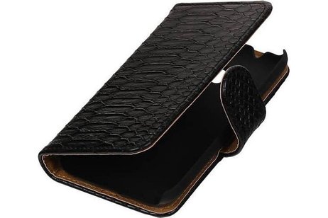 Slang Bookstyle Hoes - Geschikt voor Samsung Galaxy J1 mini (2016) J105F Zwart