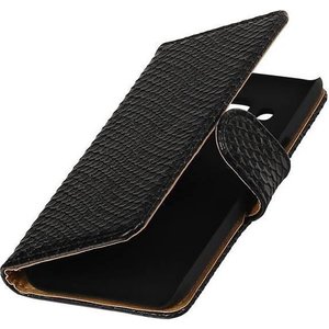 Slang Bookstyle Hoes - Geschikt voor Samsung Galaxy J2 J200F Zwart