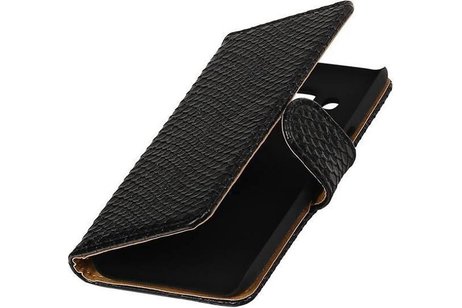 Slang Bookstyle Hoes - Geschikt voor Samsung Galaxy J2 J200F Zwart