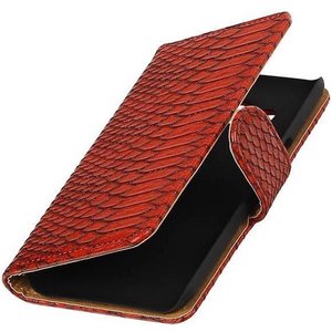 Slang Bookstyle Hoes - Geschikt voor Samsung Galaxy J2 J200F Rood