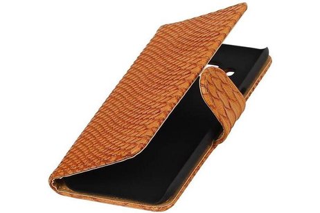 Slang Bookstyle Hoes - Geschikt voor Samsung Galaxy J2 J200F Bruin