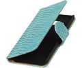 Slang Bookstyle Hoes voor Galaxy J2 J200F Turquoise