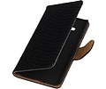 Slang Bookstyle Hoes - Geschikt voor Samsung Galaxy J3 J300F Zwart