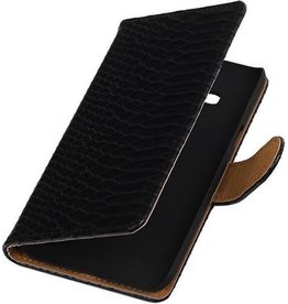 Slang Bookstyle Hoes voor Samsung Galaxy J3 J300F Zwart