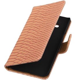 Slang Bookstyle Hoes voor Samsung Galaxy J3 J300F Licht Roze