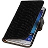 Slang Bookstyle Hoesje voor Galaxy J5 Zwart