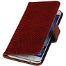 Slang Bookstyle Hoesje voor Samsung Galaxy J5 Rood