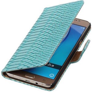 Slang Bookstyle Hoes - Geschikt voor Samsung Galaxy J5 (2016) J510F Turquoise