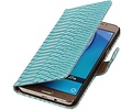 Slang Bookstyle Hoes voor Galaxy J7 (2016) J710F Turquoise