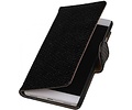 Snake Bookstyle Wallet Case Hoesje - Geschikt voor Huawei P8 Zwart