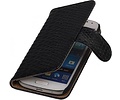 Snake Bookstyle Wallet Case Hoesje - Geschikt voor Samsung Galaxy S5 mini G800F Zwart