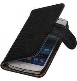 Slang Bookstyle Hoes voor Samsung Galaxy S5 mini G800F Zwart