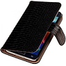 Slang Bookstyle Hoes voor Samsung Galaxy S5 G900F Zwart