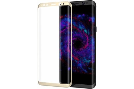 3D Gehard Tempered Glass - Screenprotector - beschermglas - Geschikt voor Samsung Goud