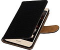 Snake Bookstyle Wallet Case Hoesje - Geschikt voor Huawei Y5 II Zwart