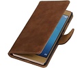 Bark Bookstyle Wallet Case Hoesje Geschikt voor de Huawei Honor 4 A / Y6 Bruin