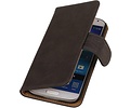 Bark Bookstyle Wallet Case Hoesje Geschikt voor de Samsung Galaxy S4 i9500 Grijs