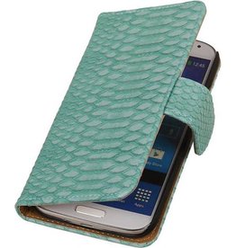 Slang Bookstyle Hoes voor Samsung Galaxy S4 i9500 Turquoise