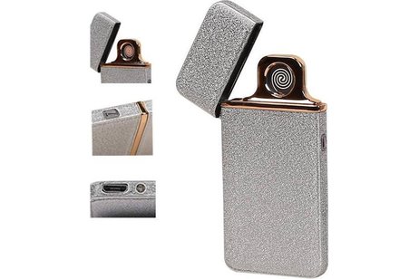 Elektrisch oplaadbaar aansteker Zilver