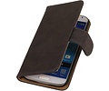 Bark Bookstyle Wallet Case Hoesje Geschikt voor de Samsung Galaxy S3 mini i8190 Grijs